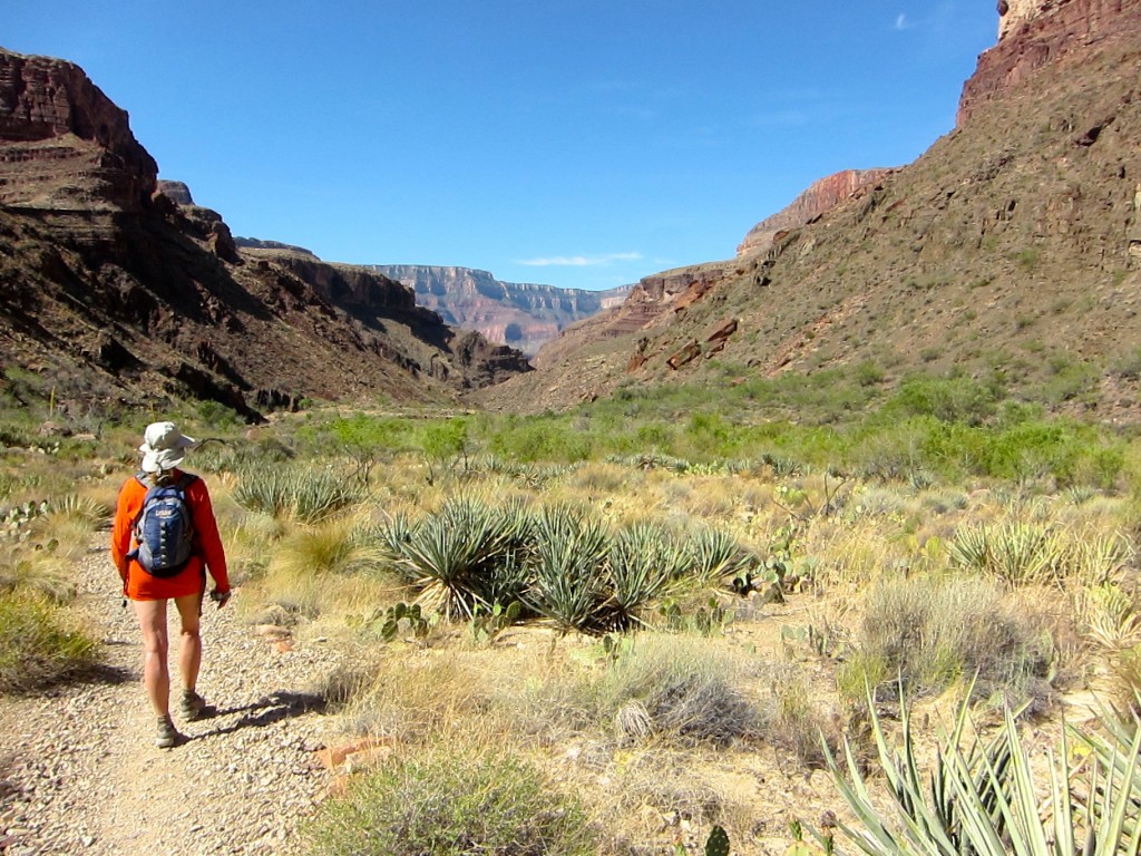 You see that flat-topped cliff-looking thing in the distance... Yeah. Keep hiking.