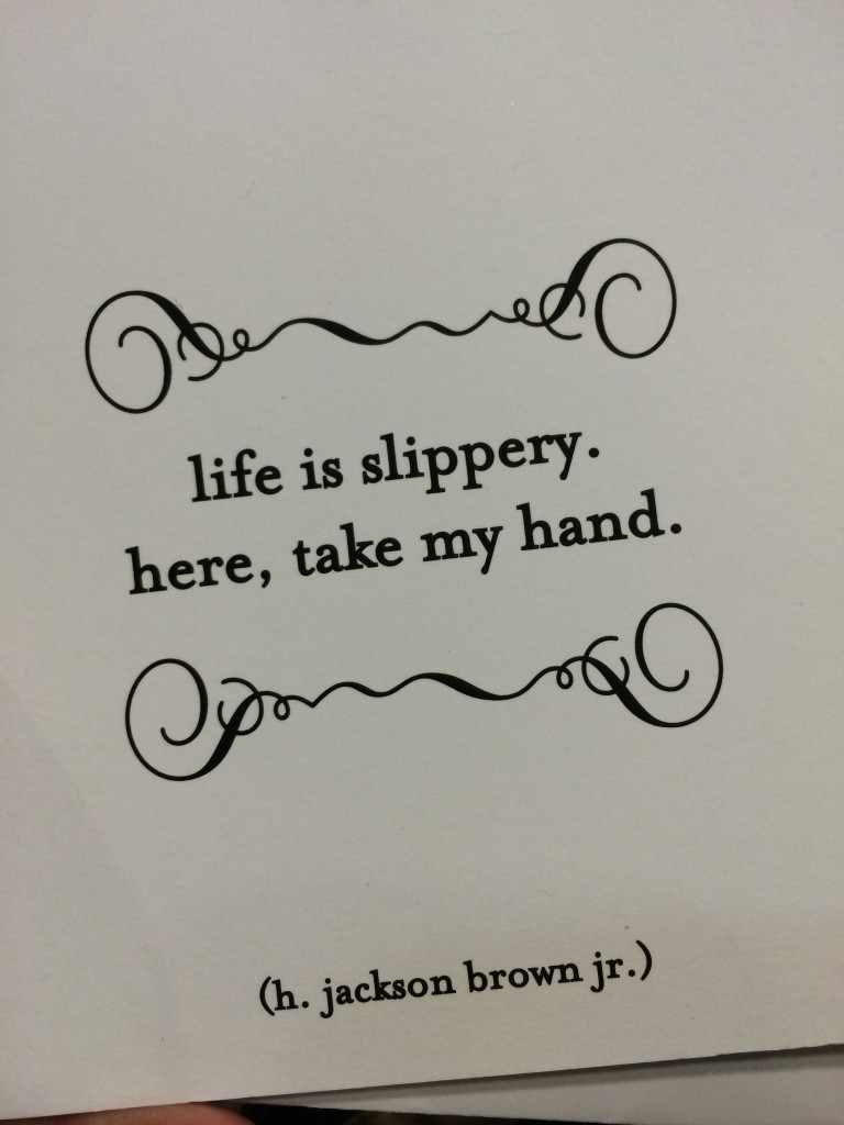 I'm allowed to send cards with no identifying information on them to my patient. I thought this was incredibly fitting. I sent him one a day during my round of shots.